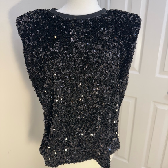 Endless Rose Black Sequin Blouse - Picture 10 of 10